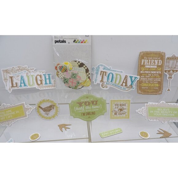 62-Piece Assorted Scrapbooking, Junk Journaling & Craft Embellishments Set - Picture 4 of 4